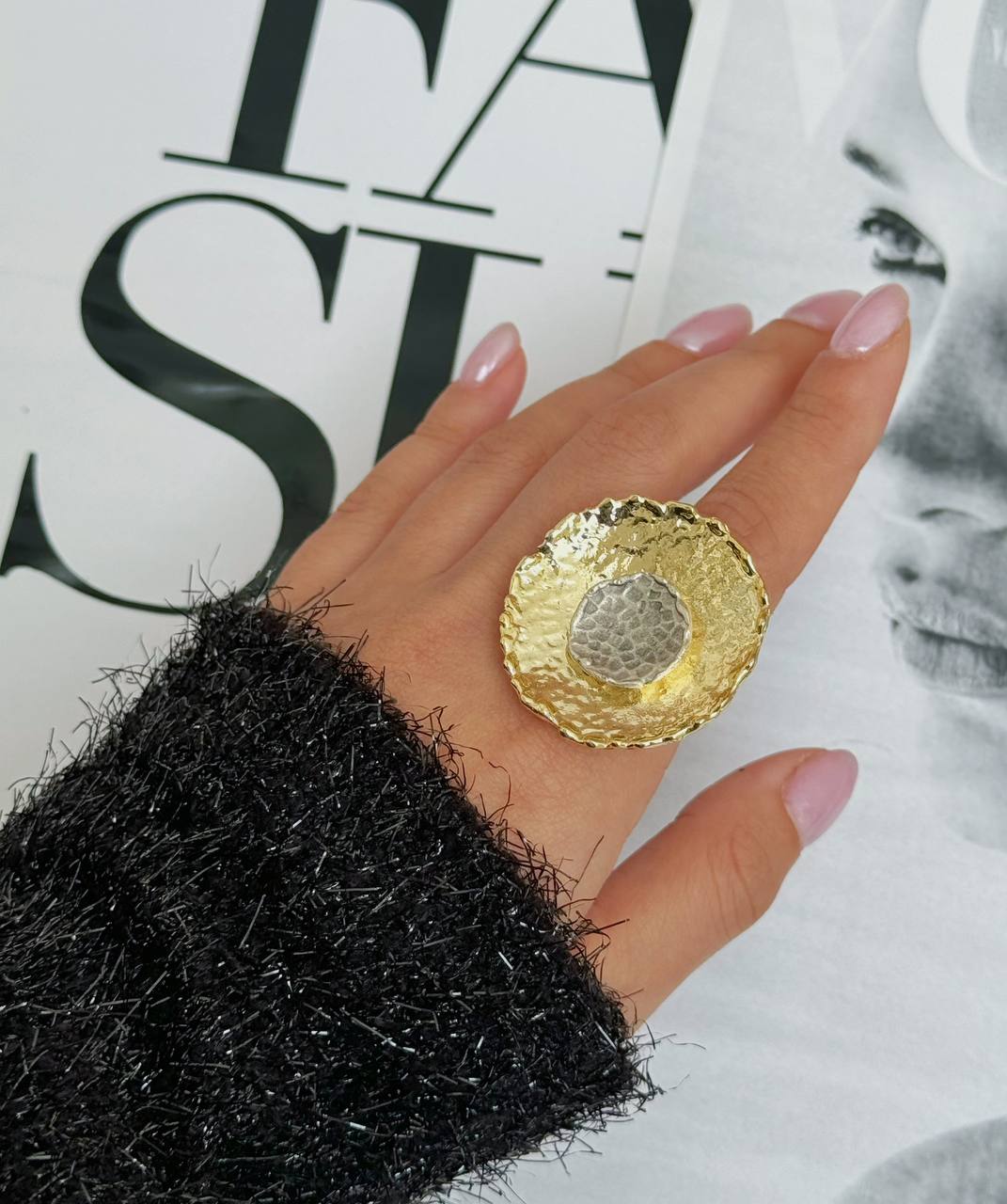 انگشتر ورشو زنانه گرد فشن مینیمال دخترانه