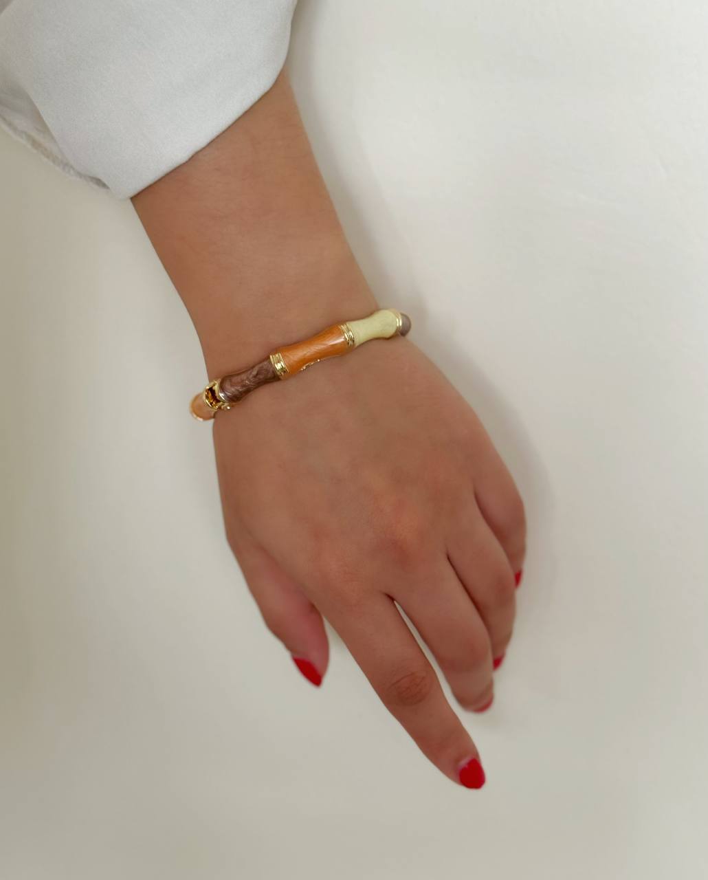 دستبند زنانه میناکاری فشن مینیمال دخترانه